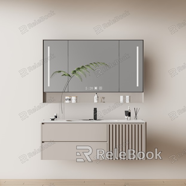 modern sink bathroom cabinet model