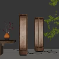 Quiet floor lamp 3d model