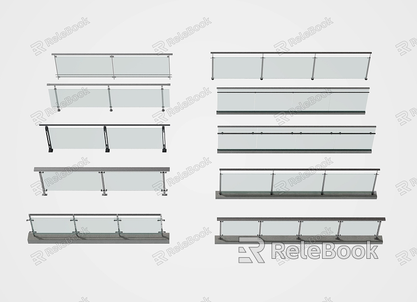 modern railing fence glass railing glass fence model