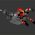 Mech Warrior Mech Soldier Machine Battlearm Mechanical Battlearm Machine Fighter Robot 3d model