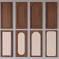 Wooden Wardrobe Doors With Various Groove And Lattice Panel Designs