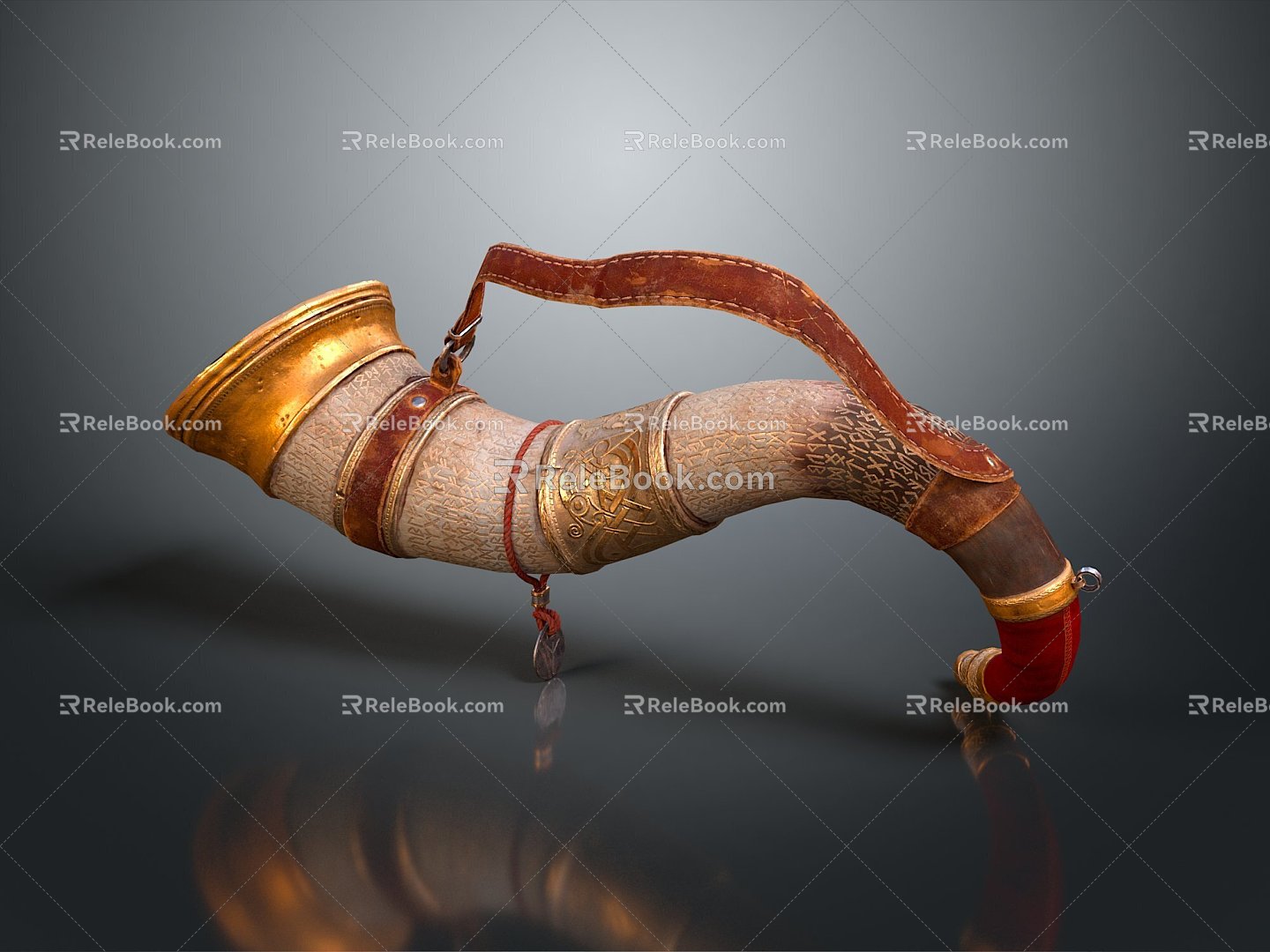 Horn Viking Horn Animal Horn Horn Horn Horn Ox Horn Instrument 3d model