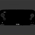 Black RTHA Handheld Gaming Console With Sleek Design And Joysticks Buttons