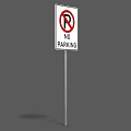 Public Facility Outdoor No Parking Sign For Urban Roadside Traffic Control