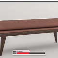 New Chinese Style Bed End Stool Sofa Stool Bench 3d model
