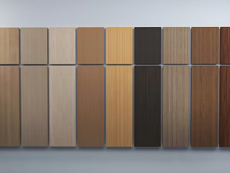 Wood veneer wall panel 3D model 3d model