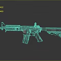 Highly Detailed Modern Tactical Rifle 3D Model With Scope And Grip