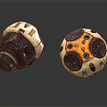 Modern Sci-Fi Devices Functional Filter Components Filter Components 3d model