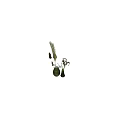 Green Glass Vase Ornamental Decor Set With Natural Plant Branches And Leaves