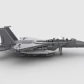 LEGO toy blocks fighter plane F15 3d model