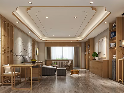 SPA Sauna Relaxation Space With Wooden Interior Comfortable Seating And Natural Light 3d model