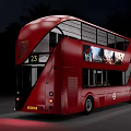 Modern double-decker bus 3d model