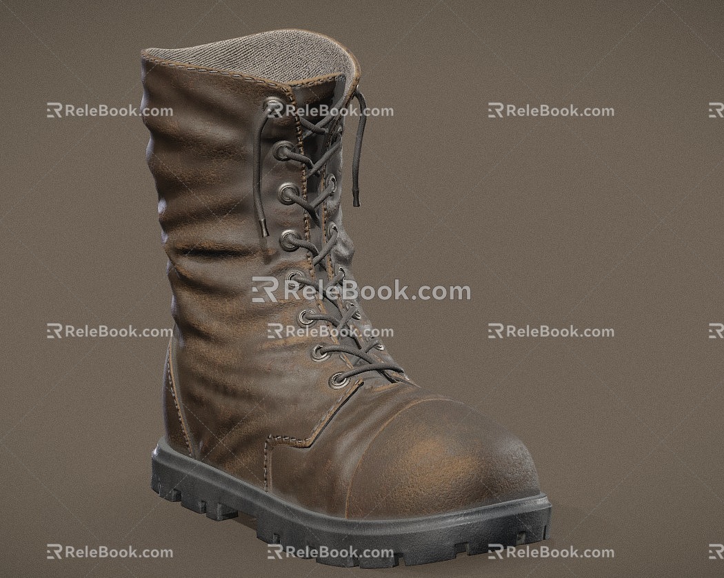 Shoes Boots Old Boots Old Boots Leather Boots Leather Shoes 3d model