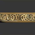 Gold Decorative Ring With Intricate Celtic Knot Pattern For Daily Use