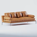 modern double sofa 3d model