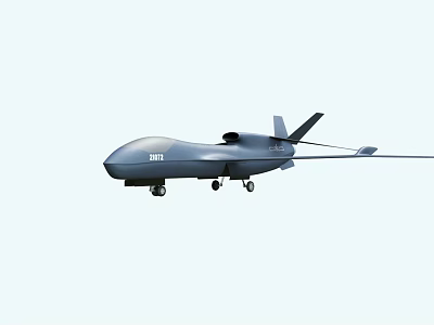 Modern reconnaissance aircraft without reconnaissance 3d model