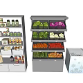 modern shelf 3d model