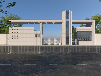 Modern Gate Guard 3d model