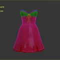 Elegant Red Strapless Dress With Bowknot Detail And Flared Satin Skirt For Women