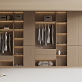 Modern Wardrobe Modern Light Luxury Wardrobe Modern Bedroom Wardrobe Cloakroom Wardrobe Finished Wardrobe 3d model