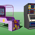 modern game machine entertainment equipment game machine 3d model