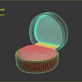Red Velvet Jewelry Box For Storing Clothing Accessories And Fashion Items