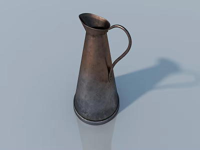 Tea Set Tea Cup Cup Saucer Stainless Steel Pot 3d model