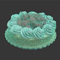 Delicious Fresh Strawberry Cake Topped With Whipped Cream And Berries