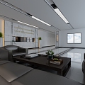 Company Lobby Company Front Desk 3d model