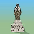Unique Tower Like Hotel Building With Spiral Design And Castle Inspired Top