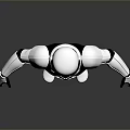 Star Wars Stormtrooper 3D Character Model With White Armor Black Gloves Standing Pose Gray Background