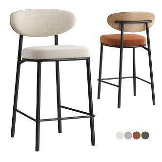 Modern Harvin Bar Chair 3d model