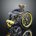 Modern Wheelchair Chair E-sports Chair Medical Swivel Chair Medical Equipment 3d model