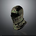 Camouflage Pattern Balaclava Headwear With Full Head And Neck Coverage Design 3d model