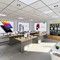 Modern Business Hall Telecom Business Hall 3d model