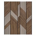 Modern Wooden Wall Paneling With Geometric Diagonal Stripes And Patterned Wood Texture 3d model