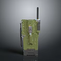 Green Tactical Weapon With Antenna Control Panel And Structural Components