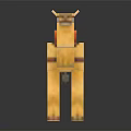 Modern toy cube camel pixel camel 3d model