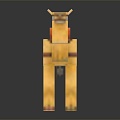 Modern toy cube camel pixel camel camel 3d model