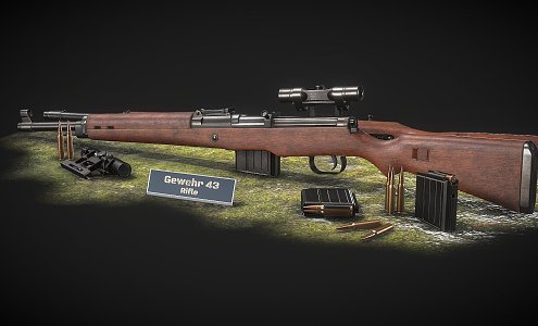 Gewehr 43 Rifle 3d model