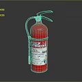 Red Household Fire Extinguisher For Home Safety And Emergency Use
