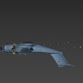 Fighter aircraft 3d model