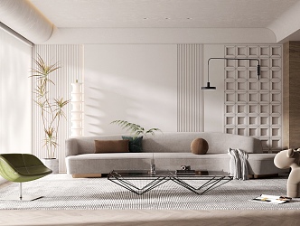 modern living room 3d model