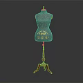 Vintage Gray Torso Dress Form With Wooden Stand And Numbers 1890 32 40