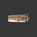 Golden Mechanical Structure of Urban Public Facility with Support Wheels and Components