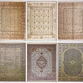 Square Rugs Featuring Various Intricate Traditional Patterns And Different Color Designs 3d model