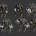 Robot Binding Action Robot Warrior Gundam Mecha Man Science Fiction Man Transformers Mecha Warrior Future Warrior Iron Man Robot 3d model
