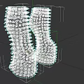 Spiked Shoes With Unique Spiked Design On Black Background Modern Fashion