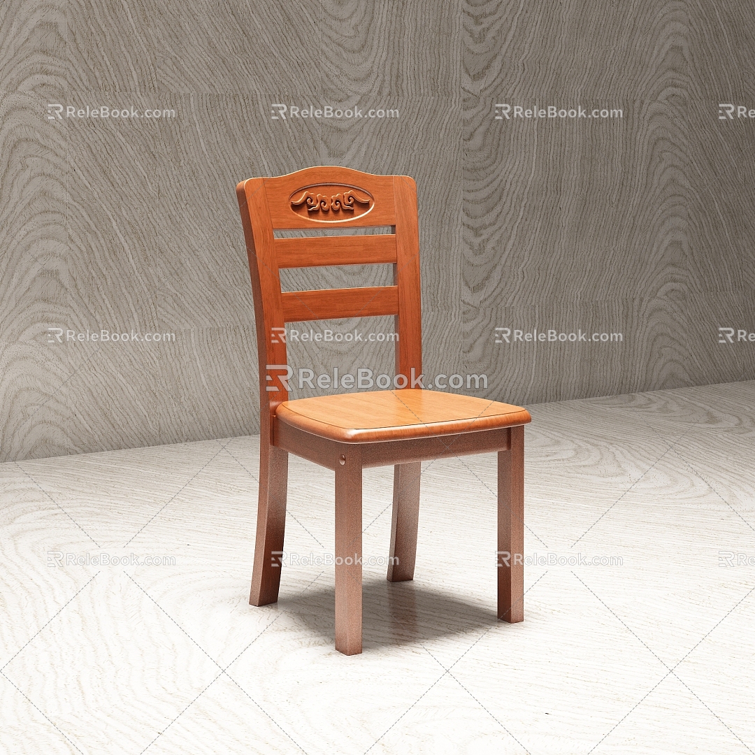 New Chinese Restaurant Chair 3d model