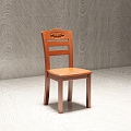 New Chinese Restaurant Chair 3d model